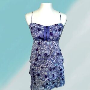 American Eagle Outfitters Floral Chiffon Ruffle Dress